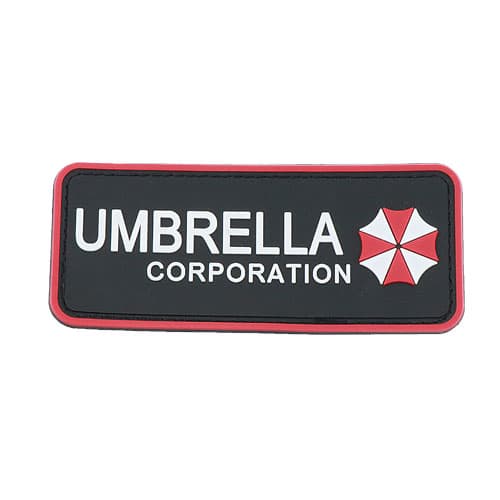 角丸ワッペン　「UMBRELLA　CORPORATION」　12×5　タイプ1【ゆうパケット対応】