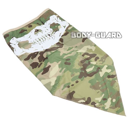 フェイスマスク　ドクロ　タイプ2　CP迷彩【ゆうパケット対応】