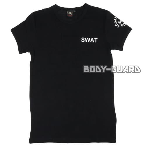 SWAT　半袖Tシャツ　バックプリントあり　ブラック　XXL【ゆうパケット対応】