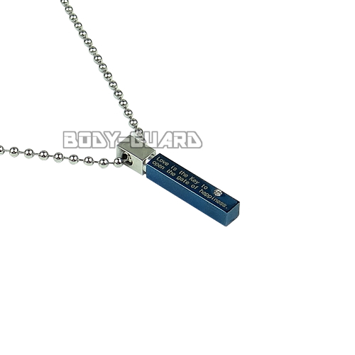 角ネックレス　ミニ　ブルー【ゆうパケット対応】