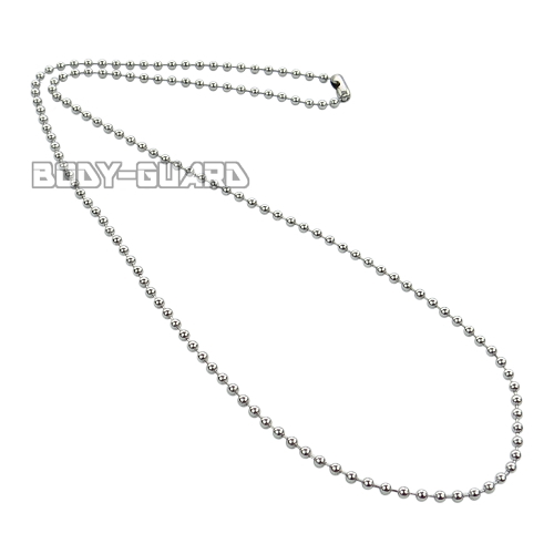 ネックレスチェーン　50cm　2.4mm　シルバーボール【ゆうパケット対応】