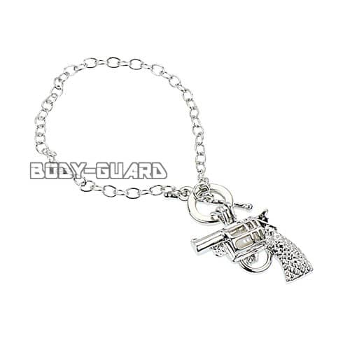 シルバー　ブレスレット　ピストル【ゆうパケット対応】