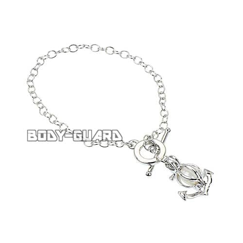 シルバー　ブレスレット　アンカー