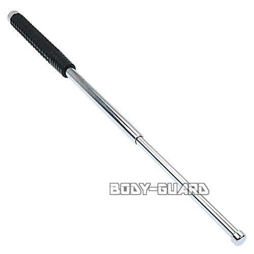 ガラス割り付き　ラバーグリップ警棒　26　シルバー